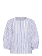 Jdyjasmin 3/4 Shirt Wvn Exp Tops Blouses Short-sleeved Blue JDY