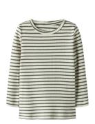 Nmnbani Ls Xsl Top Noos Tops T-shirts Long-sleeved T-shirts Green Name...