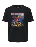 Onsiron Maiden Life Rlx Ss Lic Tee Tops T-shirts Short-sleeved Black O...