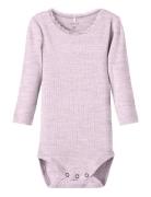 Nbfkab Ls Body Noos Bodies Long-sleeved Pink Name It
