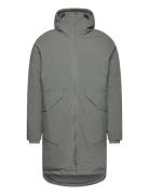 Long Technical Raglan Parka With Sorona Padding Parkas Jakke Grey Revo...