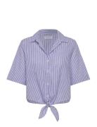 Shirt Noomi Tops Shirts Short-sleeved Blue Lindex