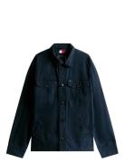Cotton Twill Shirt Jacket Tynn Jakke Blue Tommy Hilfiger