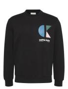 Ls Eu 350Terry Ck Bauhaus Logo C Tops Sweat-shirts & Hoodies Sweat-shi...