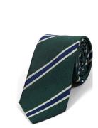 Green Striped Preppy Slips Green AN IVY