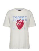 Tjw Rlx Tj Strawberry Tee Tops T-shirts & Tops Short-sleeved White Tom...