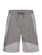 Panelled Track Shorts Bottoms Shorts Sweat Shorts Grey HAN Kjøbenhavn