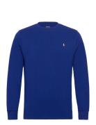 Cotton Jersey Long-Sleeve Tee Tops T-shirts Long-sleeved T-shirts Blue...