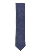 Structured Tencel Tie 7 Cmstructured Tencel Tie 7 Cm Slips Navy Lindbe...