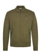 Cotton Twill Jacket Tynn Jakke Khaki Green GANT
