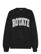 Heavy Sweat Crewneck Tops Sweat-shirts & Hoodies Sweat-shirts Black RO...