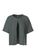 Pcbree Ss O-Neck Knit Cardigan Noos Bc Tops Knitwear Cardigans Grey Pi...