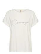 Sc-Marica Tops T-shirts & Tops Short-sleeved White Soyaconcept