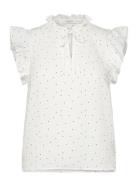 Rwkendall Sl Regular Blouse Tops Blouses Sleeveless White Rosemunde