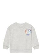 Bluey-Print Sweatshirt Tops Sweat-shirts & Hoodies Sweat-shirts Grey M...