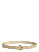 Pclinea Suede Jeans Belt Kca Belte Beige Pieces