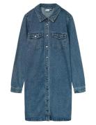 Vmjennie Ls Short Denim Dress Ga Noos Dresses Shirt Dresses Blue Vero ...