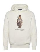 Polo Bear Fleece Hoodie Tops Sweat-shirts & Hoodies Hoodies White Polo...