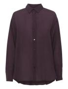 Kaanja Shirt Tops Shirts Long-sleeved Burgundy Kaffe