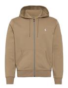Double-Knit Full-Zip Hoodie Tops Sweat-shirts & Hoodies Hoodies Brown ...