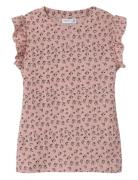 Nkfnasla Sl Top Tops T-shirts Short-sleeved Pink Name It