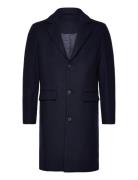 Slhjamie Coat Jkt Ullfrakk Frakk Navy Selected
