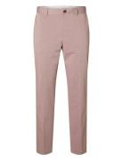 Slhslim-Liam Spring Trs Flex Bottoms Trousers Formal Pink Selected