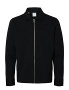 Slhjackie Sweat Zip Jacket Noos Tynn Jakke Black Selected