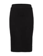Slfshelly Mw Pencil Skirt B Noos Knelangt Skjørt Black Selected