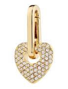 Charm Crystal Heart Pendant Gold-Plated Halskjede Anheng Silver Pilgri...