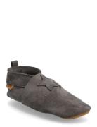 Elastic Slipper Suede Tøfler Innesko Black En Fant