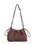 Suede Giana Bag Bags Top Handle Bags Brown Becksöndergaard