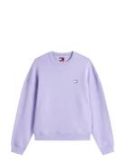 Tjw Bxy Badge Crew Tops Sweat-shirts & Hoodies Sweat-shirts Purple Tom...