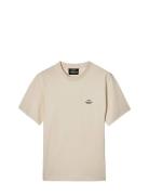 Cotton Jersey Frode Logo Tee Fav Tops T-shirts Short-sleeved Cream Mad...
