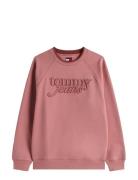 Tjw Rlx Script Crew Ext Tops Sweat-shirts & Hoodies Sweat-shirts Pink ...