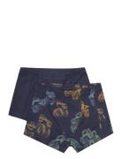 Boxers 2-Pack Aop Undertøysett Navy Minymo