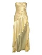 Lorenza Midi Dress Maxikjole Festkjole Yellow Bardot