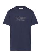 Hmljr Base T-Shirt S/S Sport T-shirts Short-sleeved Navy Hummel