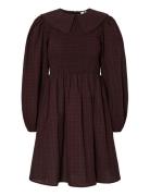 Yaschemma Ls Smock Dress - D2D Kort Kjole Brown YAS