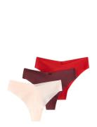 Brief Inv Thong Reg High Cu Stringtruse Undertøy Red Lindex