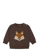 Sweatshirt Ls Tops Sweat-shirts & Hoodies Sweat-shirts Brown Minymo