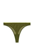 Mesh Thong Stringtruse Undertøy Green Understatement Underwear