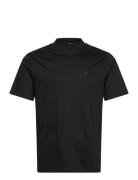 Ace Mock Neck T-Shirt Tops T-shirts Short-sleeved Black J. Lindeberg