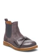 Booties - Flat - With Elastic Snørestøvletter Støvletter Purple ANGULU...