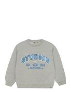 Over D Sweater Artwork Tops Sweat-shirts & Hoodies Sweat-shirts Grey D...