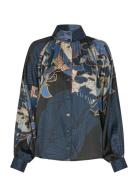 Nitadea Tops Blouses Long-sleeved Blue Dea Kudibal