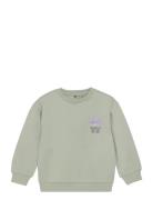 Sweater Backprint Tops Sweat-shirts & Hoodies Sweat-shirts Green Daily...