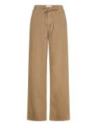 Wide Leg Denim Trousers With Belt Bottoms Jeans Wide Beige Mango