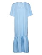 2Nd Lorice - Fluid Twill Maxikjole Festkjole Blue 2NDDAY