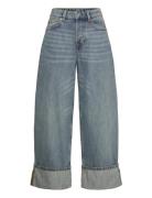Peggy Lw Baggy Jeans Bottoms Jeans Wide Blue Monki